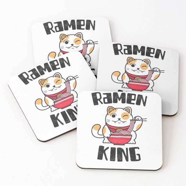 Item preview, Ramen King Winking Cat Kawaii Anime Otaku Japanese Ramen Noodles designed and sold by EricJP.