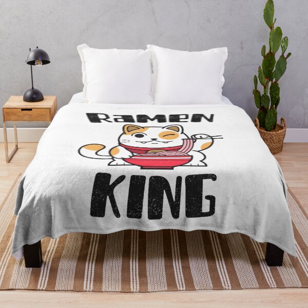 Item preview, Ramen King Winking Cat Kawaii Anime Otaku Japanese Ramen Noodles designed and sold by EricJP.