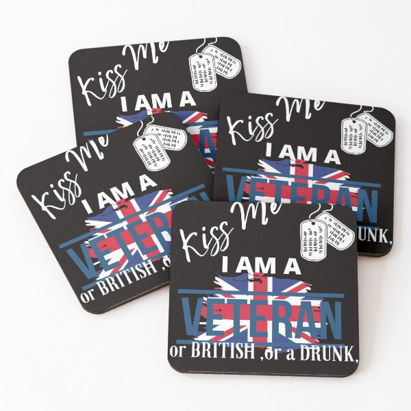 Item preview, Kiss me I am a veteran. (British)  designed and sold by chicwear.