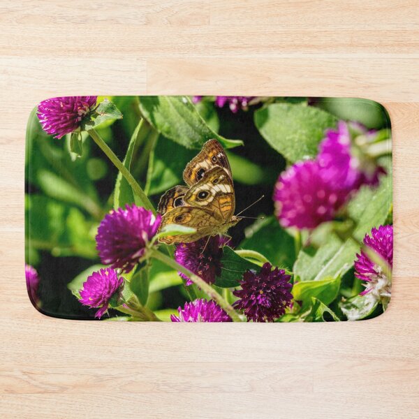 Item preview, Buckeye Butterfly On Globe Amaranth designed and sold by mljdwhite.