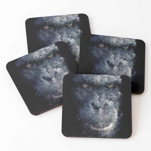 Item preview, chimpanzees face abstract  designed and sold by shokA Design.
