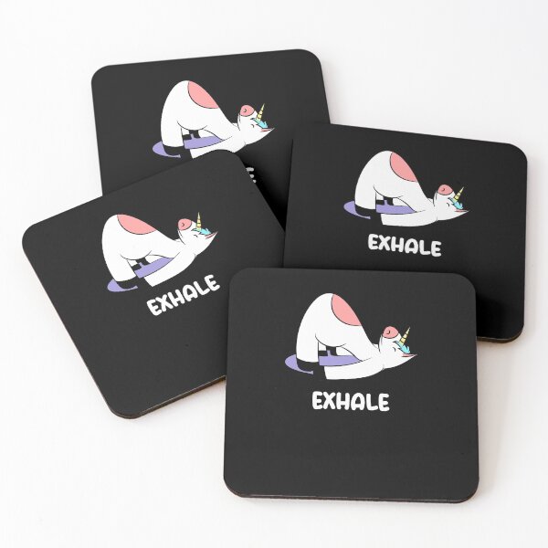 Item preview, Exhale Unicorn Yoga Namaste designed and sold by SwankyFine.