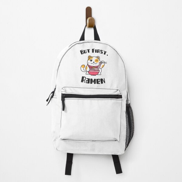 Item preview, But First Ramen Winking Cat Kawaii Anime Otaku Japanese Ramen Noodles designed and sold by EricJP.