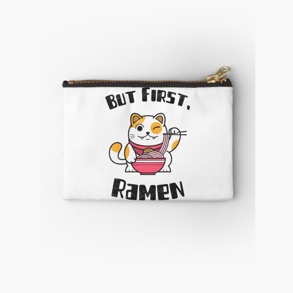 Item preview, But First Ramen Winking Cat Kawaii Anime Otaku Japanese Ramen Noodles designed and sold by EricJP.