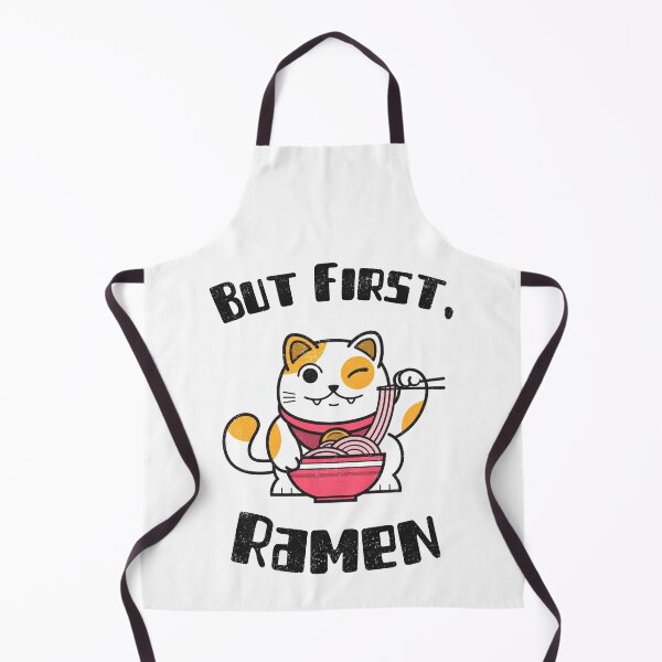 Item preview, But First Ramen Winking Cat Kawaii Anime Otaku Japanese Ramen Noodles designed and sold by EricJP.