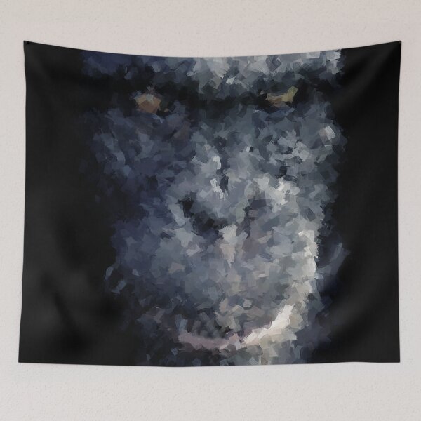 Item preview, chimpanzees face abstract  designed and sold by shokA Design.