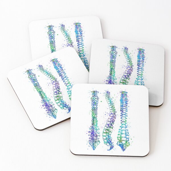 Item preview, Human Spine Colorful Anatomy Artwork designed and sold by LotusGifts.