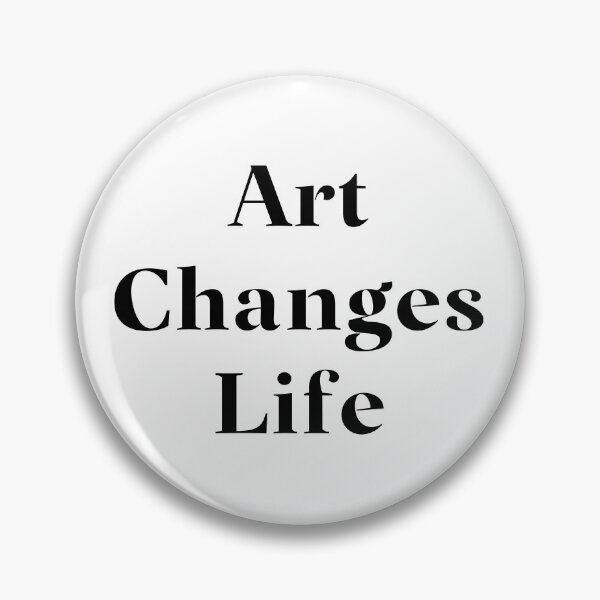 Item preview, Art Changes Life- Black Typography designed and sold by JoyforU.