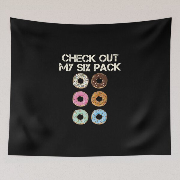 Item preview, Check Out My Six Pack Donut Funny Gym designed and sold by BugattiDivo58.