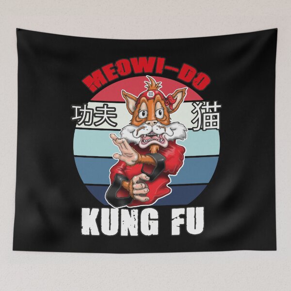 Item preview, Kungfu Cat Funny Kung fu Fighting Cat designed and sold by Status71.