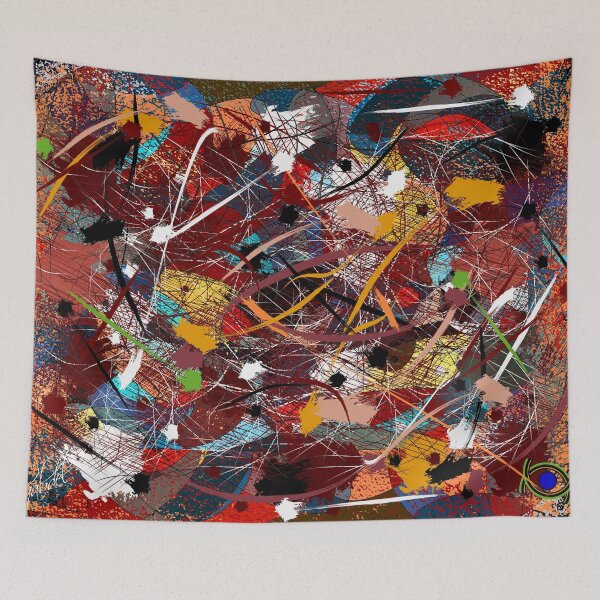 Item preview, colorful and contemporary abstract art designed and sold by Delqabel.