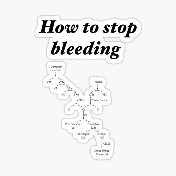 "Stop bleeding" Sticker for Sale by mecun Redbubble