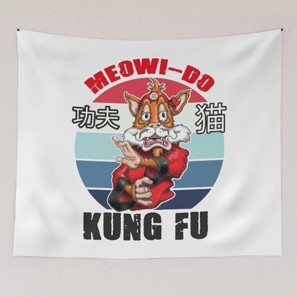 Item preview, Kungfu Cat Funny Kung fu Fighting Cat designed and sold by Status71.