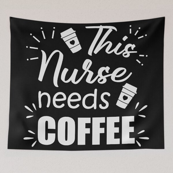 Item preview, This Nurse Needs Coffee, Nurse Drinking Coffee designed and sold by hoangthedoodler.