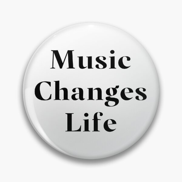 Item preview, Music Changes Life- Black Typography designed and sold by JoyforU.