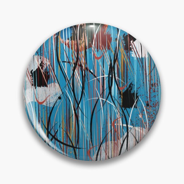 Item preview, colorful abstract and geometric shapes of a rainy and windy day designed and sold by Delqabel.