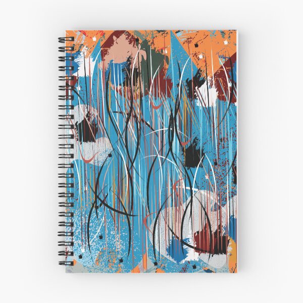 Item preview, colorful abstract and geometric shapes of a rainy and windy day designed and sold by Delqabel.