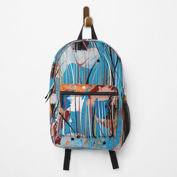 Item preview, colorful abstract and geometric shapes of a rainy and windy day designed and sold by Delqabel.