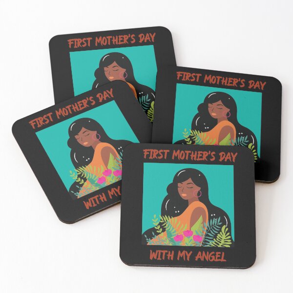 Item preview, First Mother's Day with my Angel Mother's Day Hispanic & Black Centric Gift designed and sold by GmolahUnlimited.