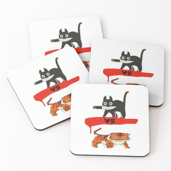 Item preview, black cat vs tiger designed and sold by joeparisien.