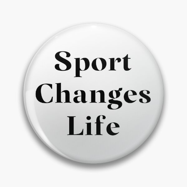 Item preview, Sport Changes Life- Black Typography designed and sold by JoyforU.