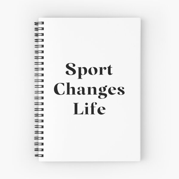 Item preview, Sport Changes Life- Black Typography designed and sold by JoyforU.
