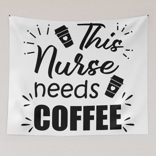 Item preview, Nurse Drinking Coffee, This Nurse Needs Coffee designed and sold by hoangthedoodler.