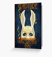 Tarjeta de felicitación Rapture Masquerade Ball 1959