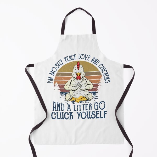 Item preview, I'm Mostly Peace Love And Chickens Vintage Funny Yoga designed and sold by Realme9876.