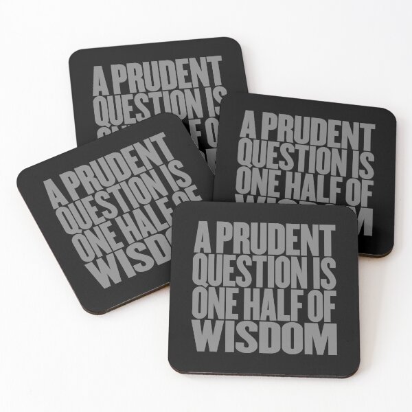 Item preview, A prudent question is one half of wisdom v.5 designed and sold by x1brett.