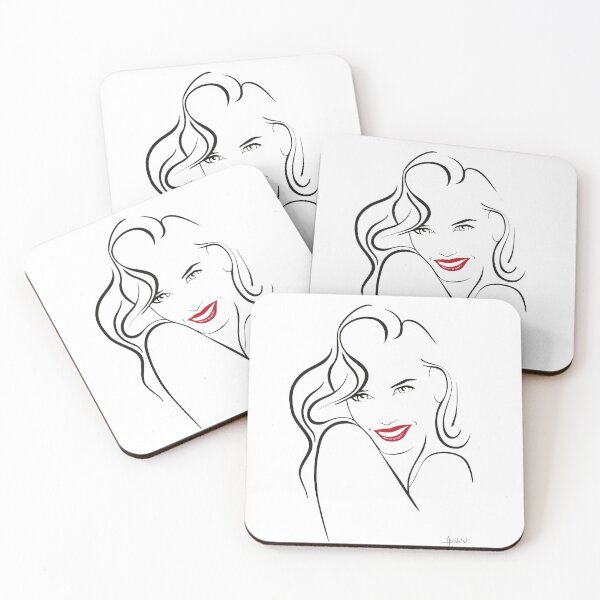 Item preview, Stylized portrait of a smiling young woman. designed and sold by AnneDidelot.