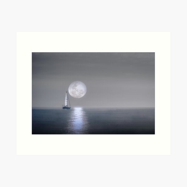 Moonlight Shadow Art Prints for Sale