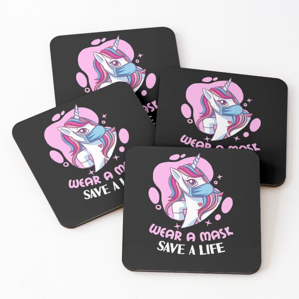 Item preview, Masked Unicorn Says Wear a Mask Save a Life designed and sold by Frosty1489.