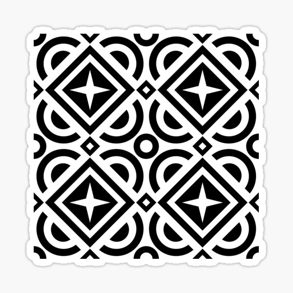 Square pattern Sticker