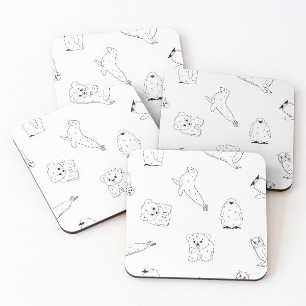 Item preview, Penguin, king penguin chick, fur seal, polar bear cub, small Common seal designed and sold by essskina.
