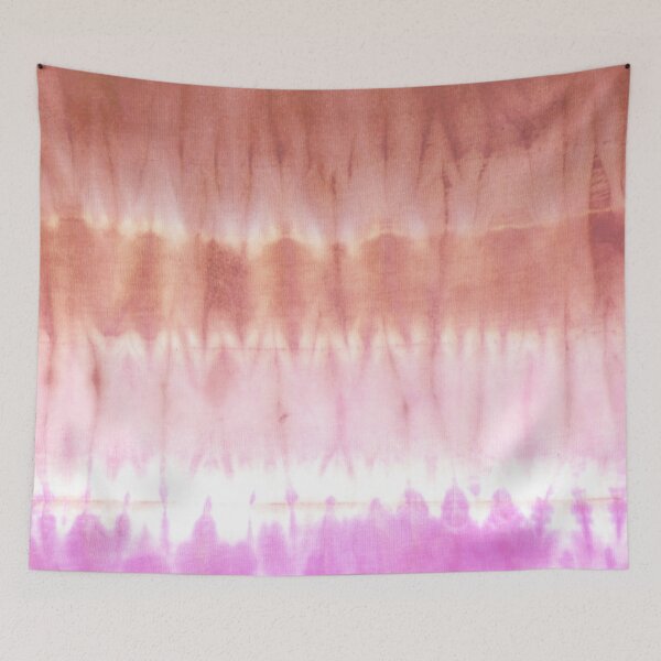 Aperçu de l'œuvre Orange and pink Ombre Tie-Dye Stripes créée et vendue par Carolina Diaz.