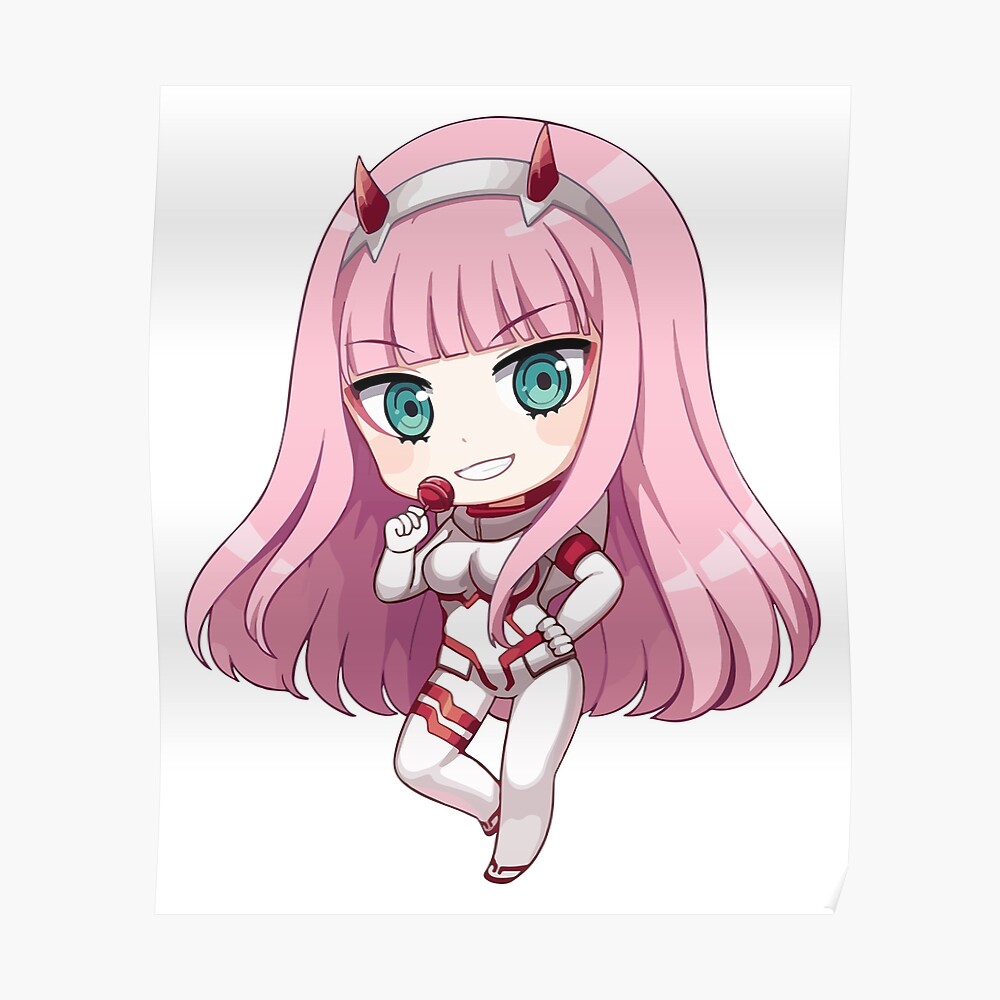 Zero Two Chibi Sticker Ubicaciondepersonascdmxgobmx