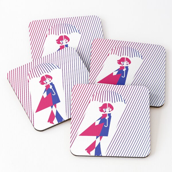 Item preview, Red and Blue Rain designed and sold by katbirdseat.