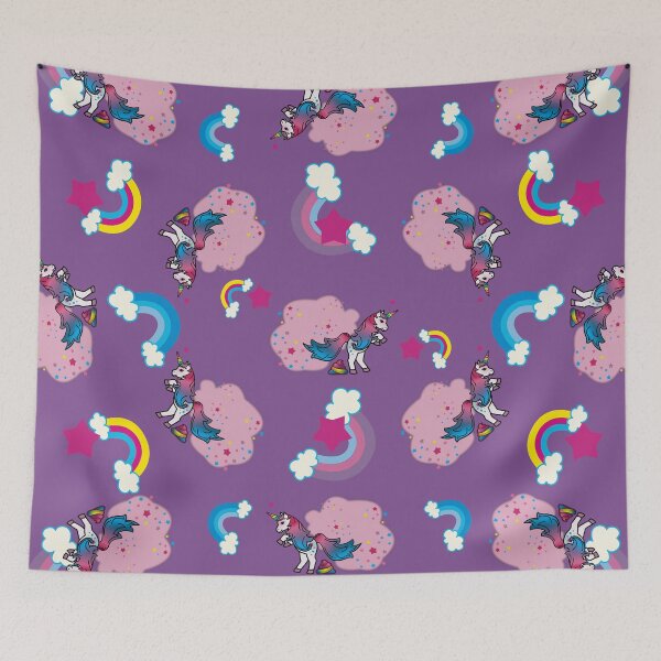 Item preview, Unicorns, Poop Rainbows and Fart Magic! Pattern Purple designed and sold by Apartment12.