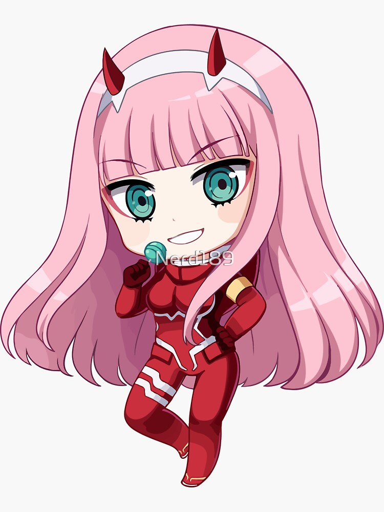 cute Zero two - Darling in the Franxx Sticker for Sale by Kami-Anime