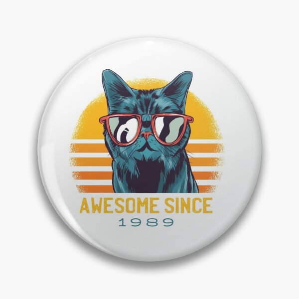 Item preview, Cat Awesome Since 1989 designed and sold by lifecareful.