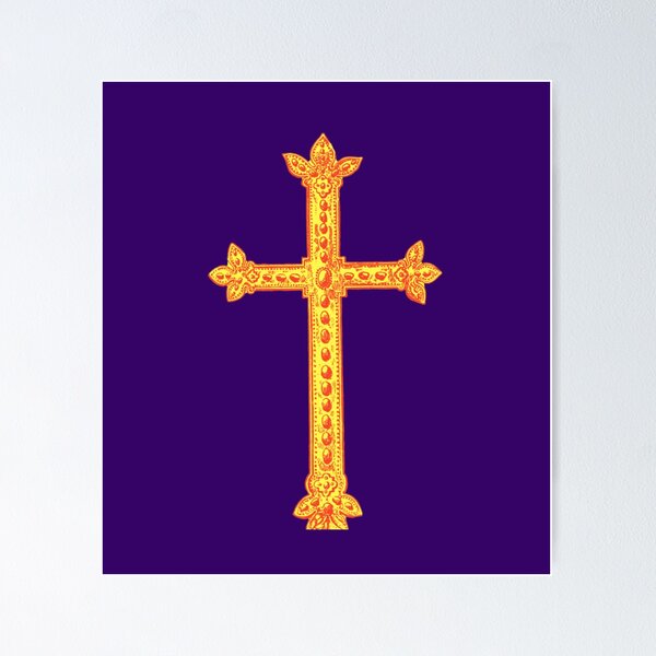 Item preview, Ornate Gold Cross designed and sold by artistoutfitter.
