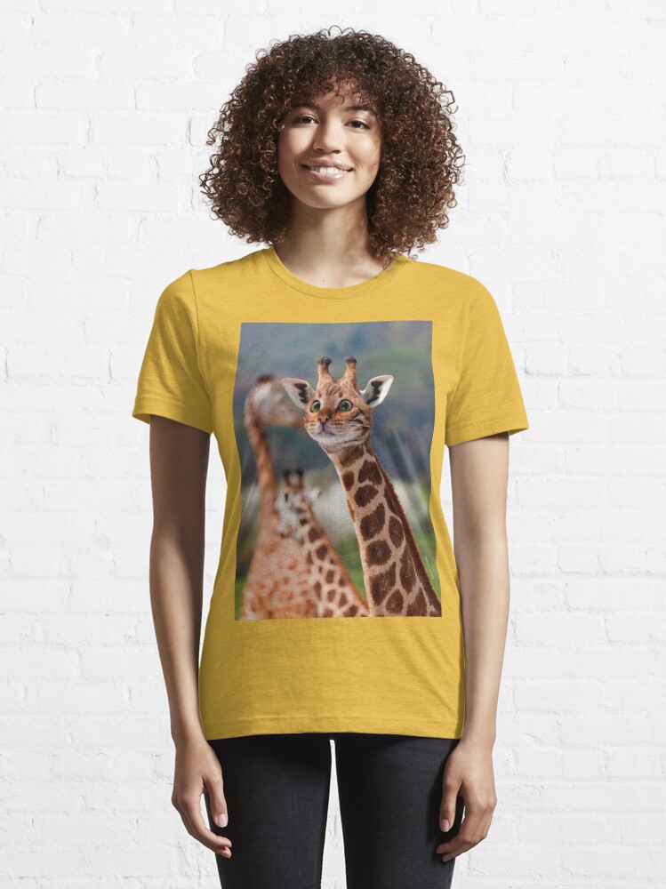 Womens Giraffe T-shirt Make My Coffee This Tall Gifts for 