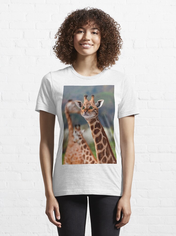 Giraffe print t store shirt