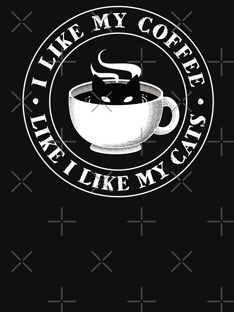 Thumbnail 7 of 7, Classic T-Shirt, Black Coffee & Black Cats designed and sold by ElectricFangs.