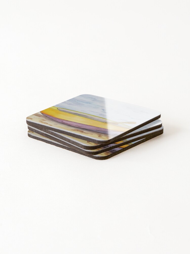 Thumbnail 4 of 5, Coasters (Set of 4), Stranded designed and sold by 64Hello64.