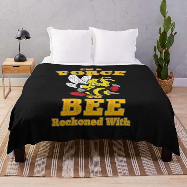Item preview, Funny Angry Bee I'm a Force To Be Reckoned With designed and sold by KatesFunnyArt.