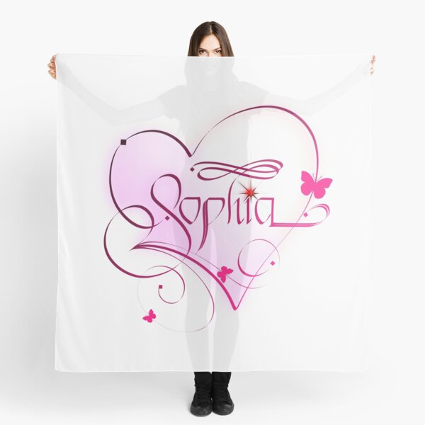Sophia - Calligraphy Scarf