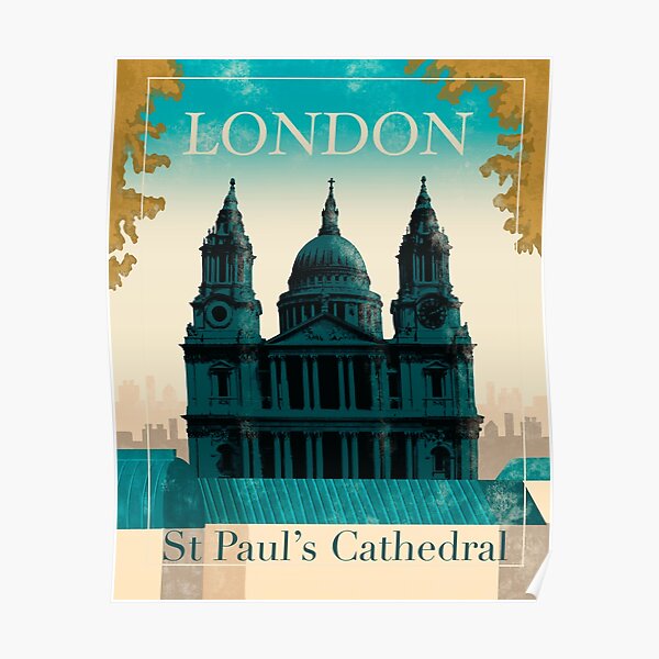 London St Paul’s Cathedral Poster