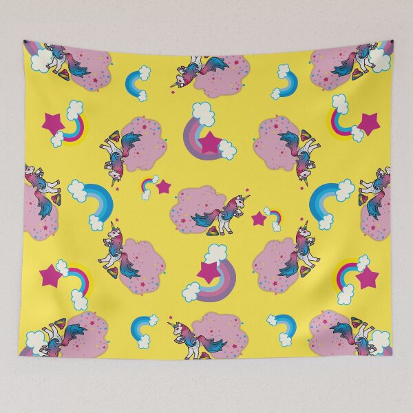 Item preview, Unicorns, Poop Rainbows and Fart Magic! Pattern Yellow designed and sold by Apartment12.